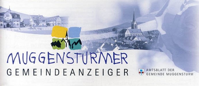 Titelseite des Muggensturmer Gemeindeanzeigers