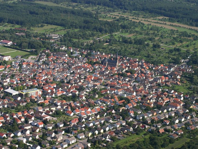 Vogelperspektive Muggensturm