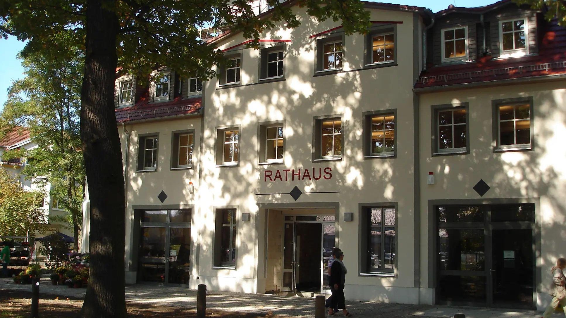Blick auf das Rathaus Schönwalde-Glien